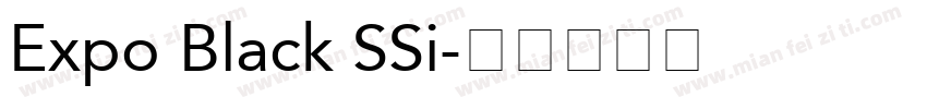 Expo Black SSi字体转换